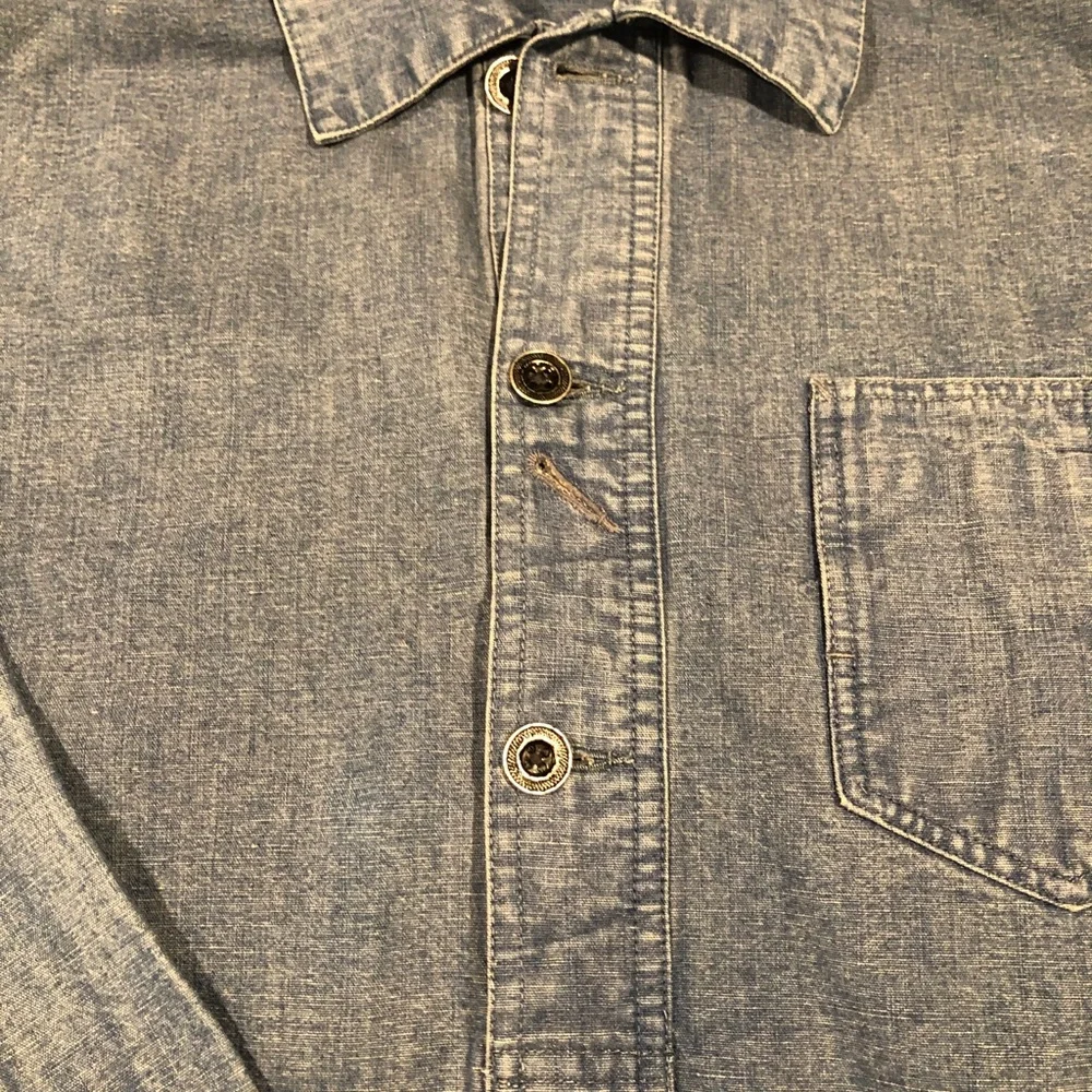 Ralph Lauren Double RRL Indigo Popover Workshirt M - Picture 5 of 13